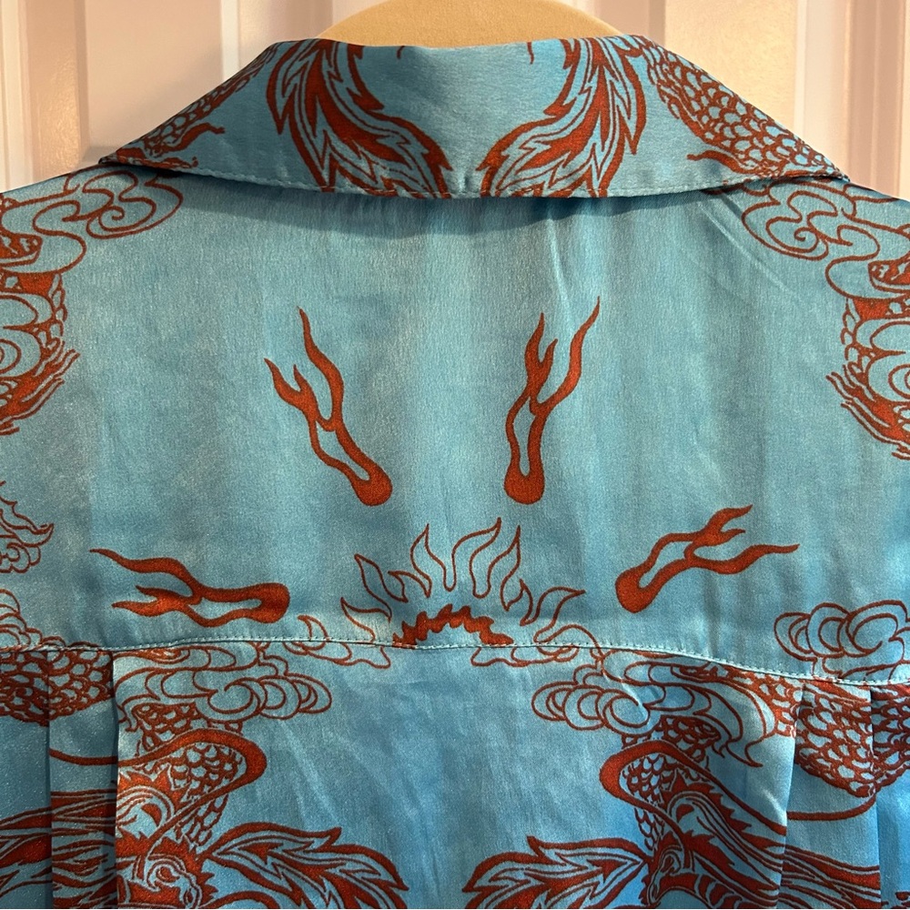 Urban Outfitters Dragon Print Button-Up Shirt | Size Small - Picture 7 of 7